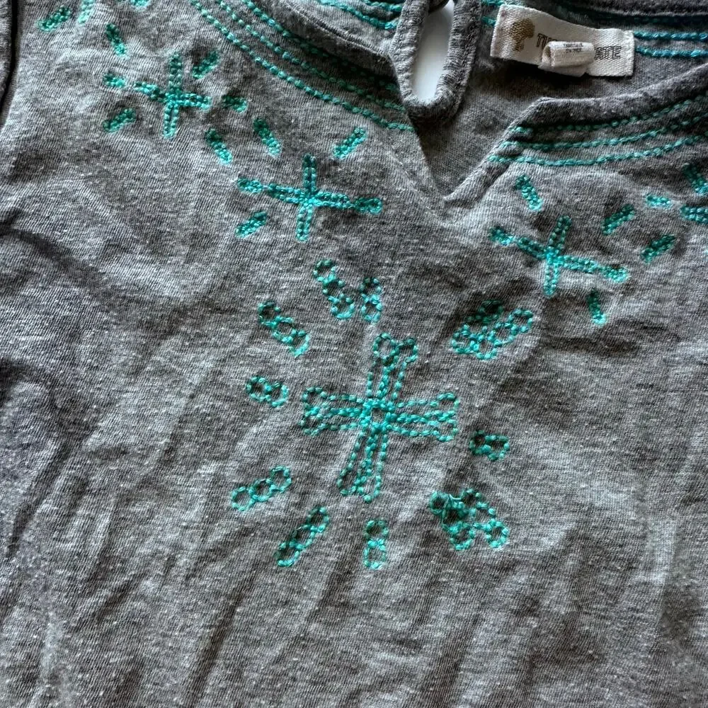 Tucker + Tate Girls Tiered Mixed Print Dress - Size Small - Picture 3 of 4